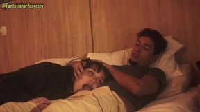 Step brother takes advantage of step sis's throat