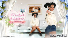 BLACK TGIRLS - Cloudy Vi Home Alone Solo Masturbation