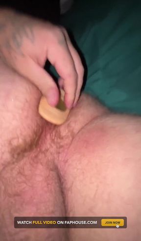 Playing with My Large Butt Plug in My Ass