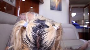 Tatted Up Asian Babe Gets Railed On a Yacht