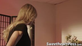 Busty Cherie DeVille and Brandi Love have a sexy massage