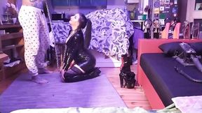 Dom Male Latex Gets Punished by Mistress Katrix