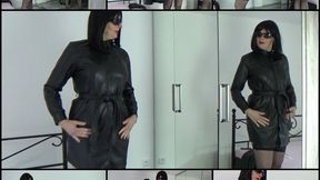 Mistress Angela in a new leather dress