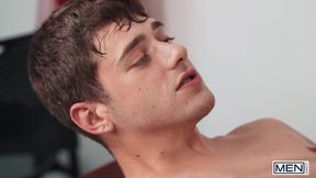 MEN - Handsome Cole Connors Fucks Joey Mills&#039;s Tight Ass While Standing Up Making Him Moan In Pleasure