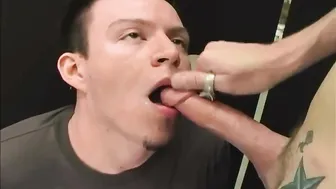Twink gives big cock blowjob in moving car