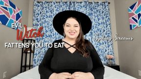 Evil Witch Fattens You to Eat - Witch Sydney Screams Wants to Fatten You so She Can Vore You - 1080 wmv