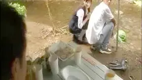 Shy Stepdaughter’s Hidden Pee Scene on Camera