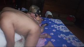Sucking my girlfriend&#039;s grandma&#039;s pussy when she&#039;s not home