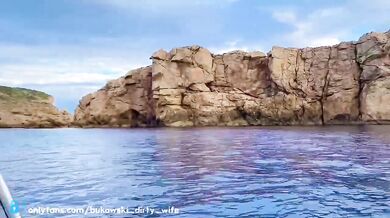 Outdoor sex on the boat Ibiza sea pussy adventures