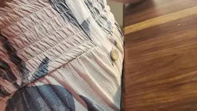 Friends wife plays with 18 y o  babe in amateur home