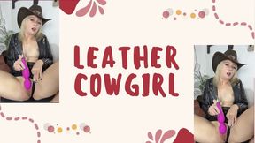 cowgirl leather asmr vibrator