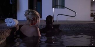 Busty blonde MILF Sophia West deepthroats huge BBC