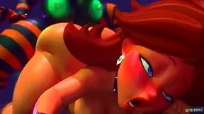 Curvy Anime Babe Takes Huge Cock Deep in Steamy Creampie Encounter
