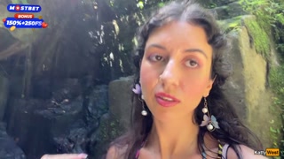 Crazy CUMWALK on Public Waterfall Full of People Blowjob in Public Toilet