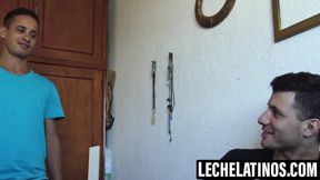 LecheLatinos.com - Ayun's hard slam into Mauri's ass to cum