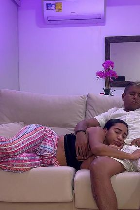 Stepmom and Stepson. Accidentally Cum in Mouth