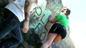 amateur outdoor anal sex for a slut who didn t even have time to undress