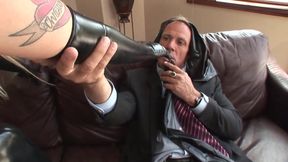 Blonde Slut Loves to Play with a Big Hard Cock!