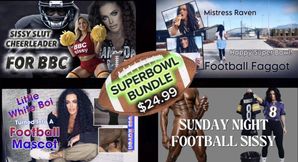 GAME DAY FAGGOT CONVERSION: Super Bowl 4-Clip Bundle - BBC Superiority, Encouraged Bi Cock Draining & Beta Cuck Submission