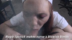 Magic Lipstick makes nurse a blowjob Bimbo 02