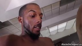 Sexy milf Alena Croft interracial gangbang