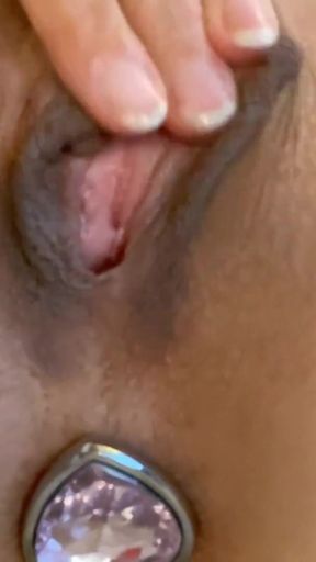 Horny blonde pushes a plug deep into her ass and gets it !!   Clip 1