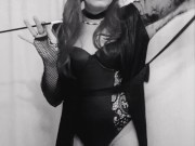 Kara Teases And Plays In 1920's Burlesque Inspired Lingerie