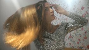 Be happy next to my hair.