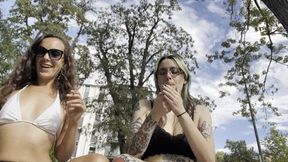 smoking fun in the park