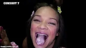 TEN cumshots swallowed in a row? Insane!