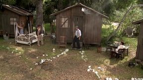 Amber Rayne, Hannah West And Kaci Star In Outdooor Gangbang
