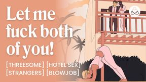ASMR Audio Porn: FFM Threesome Hotel Sex with Two Girls Fucking One Lucky Guy - Erotic Audio Story for Women