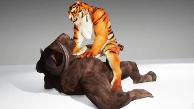 Tiger gets pounded by Minotaur