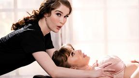 ”FANTASY MASSAGE I'm addicted to my favourite massage client's huge tits! - Evelyn Claire & Lena Paul”