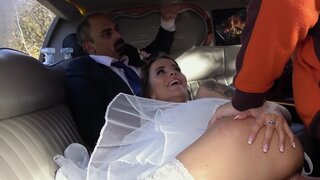 Brunette Diane Chrystal is a slutty bride who loves to fuck