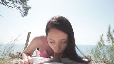 First Date Ended Up With Hot Sex On Public Beach