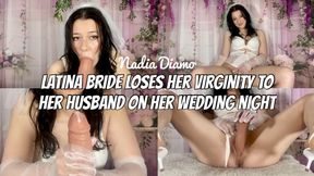 Young Latina Bride Loses Her Virginity On Her Wedding Night