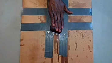 Tall huge dick sexy man reinvents glory hole