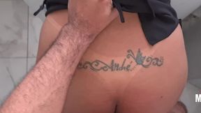 safada colocou mini saia para lavar roupa, nao resisti tive que rola e encher sua buceta de porra na lavanderia - nicoly mattos - lukas zaad