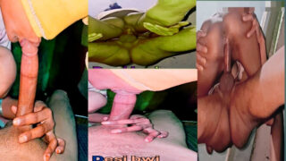 Blowjob, handjob, fucking, ass licking &#8211; Indian housewife chubby girl taking cock from ass to mouth by big dick