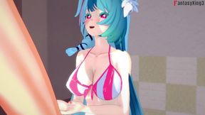 Mint sex in her bikini - Neverness to everness (NTE)