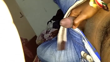 Hyderabad boy jerking by rising dick