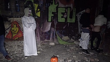 Fucked in the night during the halloween night