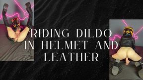 leather helmet motorcycle dildo