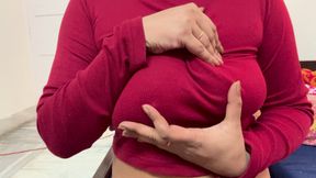 Deshi bhabi play with her tits and masterbate