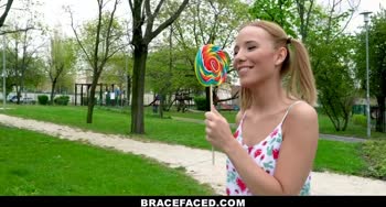 Poppy Pleasure's Petite Perfection: Sucks A Massive Cock