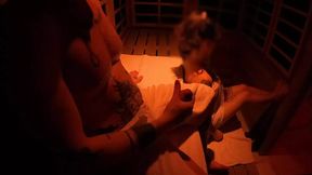 Stranger catches me jacking off in sauna &mdash;  licks and rides my cock&#x1F32D;