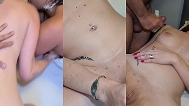 Troca de casais transando no pelo sem caminha