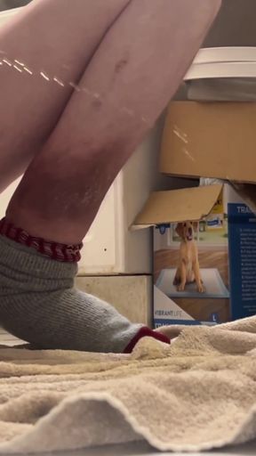 Squatting and Powerful Pissing With Big Hard Dick Compilation 1   Clip 1