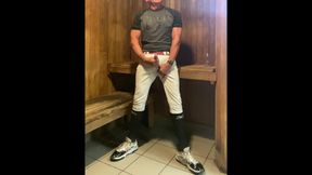 Jacked up Baseball Player DILF JockDad87 Edges in the Sauna